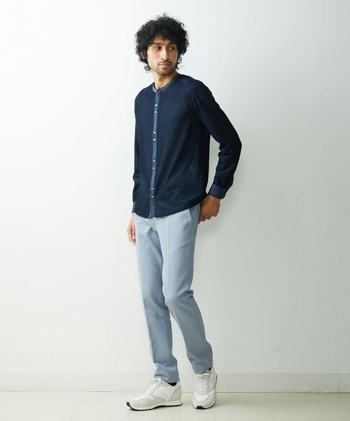 「MICHEL KLEIN HOMME 」 スラックス X-LARGE ライトブルー メンズ_画像3