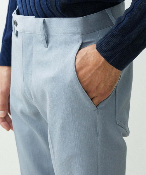 「MICHEL KLEIN HOMME 」 スラックス X-LARGE ライトブルー メンズ_画像8