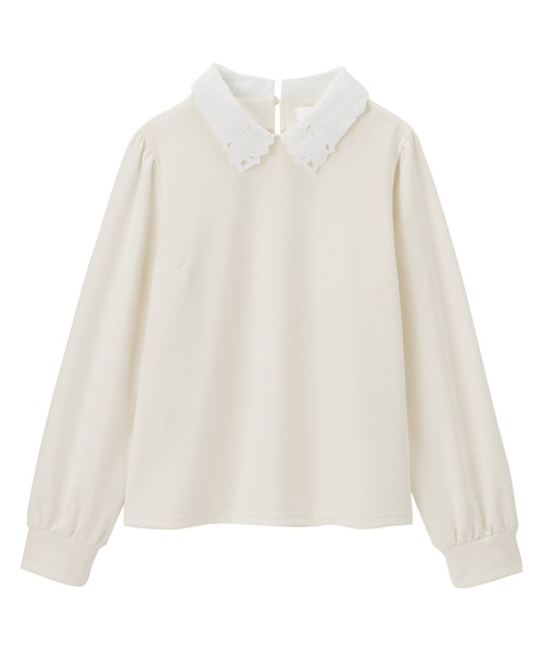 「alotta」 長袖カットソー M アイボリー レディース_画像4