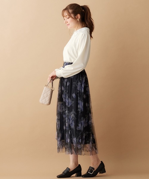 「alotta」 長袖カットソー M アイボリー レディース_画像9