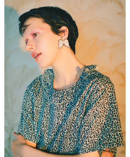 「Little sunny bite」 オールインワン MEDIUM ブルー レディース_画像3