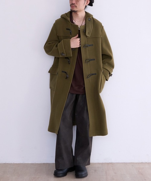 MONTGOMERY モンゴメリーダッフルコートオリーブグリーン38サイズ MONTGOMERY（モンゴメリー） ダッフルコート コート MONTGOMERY