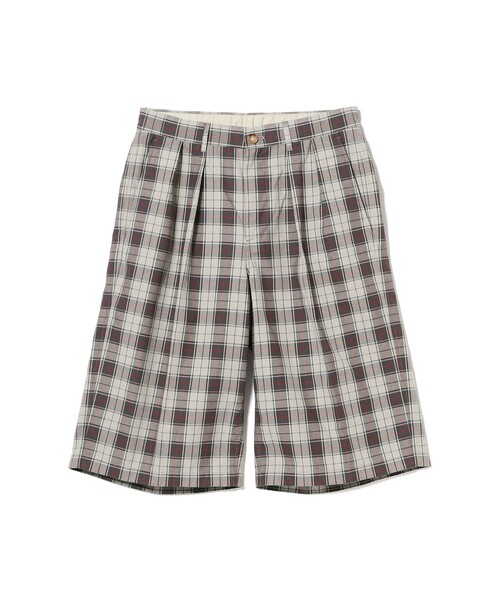 BEAMS（ビームス） パンツ タータンチェック ショートパンツ「ワイド