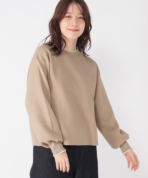 最終値下げ新品alcaliフリルレース付きセーター LOULOU WILLOUGHBY】レースフリルニットプルオーバー|allureville