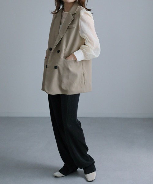 「sakishimatokyo」 ベスト FREE グレー レディース_画像2