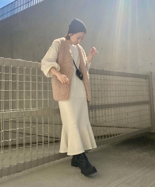 「ISOOK」 ニットキャップ FREE ベージュ レディース_画像7