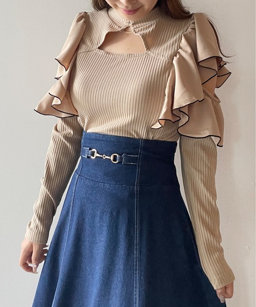 「NOMAE」 長袖カットソー FREE ピンク レディース_画像3