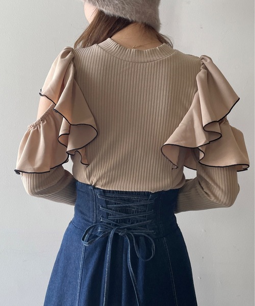 「NOMAE」 長袖カットソー FREE ピンク レディース_画像6