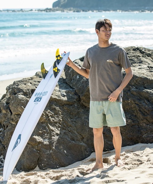 「Quiksilver」 半袖Tシャツ MEDIUM カーキ メンズ_画像8