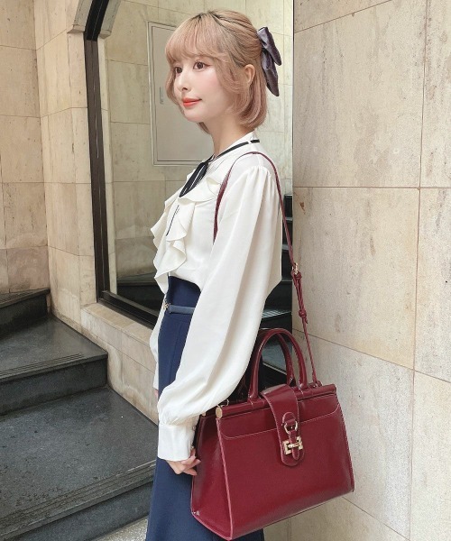 「an another angelus」 2WAYバッグ FREE ワインレッド レディース_画像8