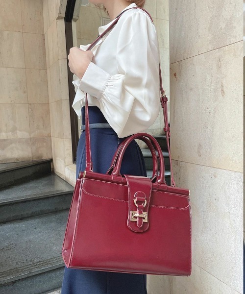 「an another angelus」 2WAYバッグ FREE ワインレッド レディース_画像9