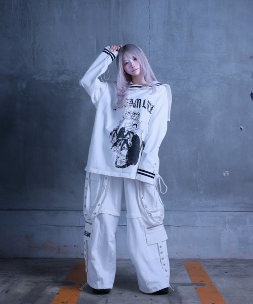 Amilige（アミリージュ） tシャツ Black Mirror Kittyセーラートップス