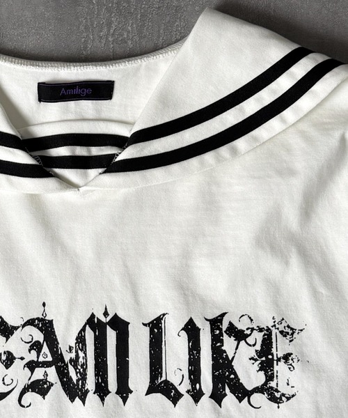 Amilige（アミリージュ） tシャツ Black Mirror Kittyセーラートップス