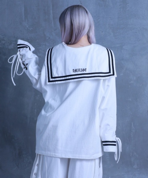Amilige（アミリージュ） tシャツ Black Mirror Kittyセーラートップス