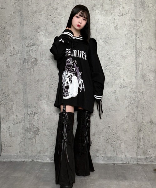 Amilige（アミリージュ） tシャツ Black Mirror Kittyセーラートップス