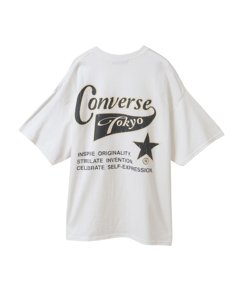 「CONVERSE TOKYO」 半袖Tシャツ MEDIUM ブラック レディース_画像3