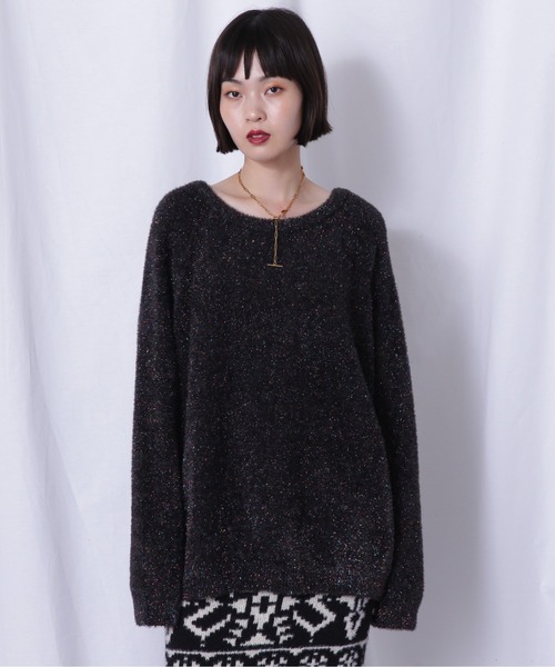 「Mirror Mirror on the wall」 長袖ニット FREE グレー レディース_画像5