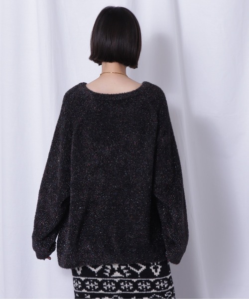 「Mirror Mirror on the wall」 長袖ニット FREE グレー レディース_画像7