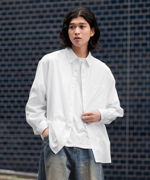 RAGEBLUE（レイジブルー） シャツ 80TC Broad Over Size Shirt
