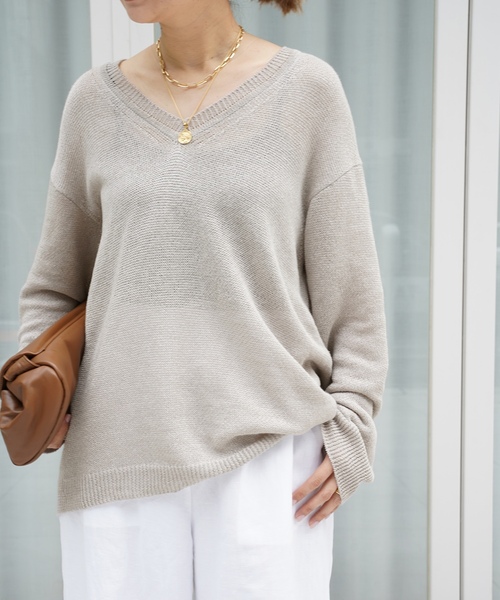 【yu)】Deuxieme Classe 定番グレーニット DENIMIST/デニミスト】CABLE TURTLENECK SWEATER（ニット／セーター