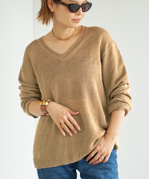 【yu)】Deuxieme Classe 定番グレーニット Deuxieme Classe（ドゥーズィエムクラス） 長袖ニット - グレー