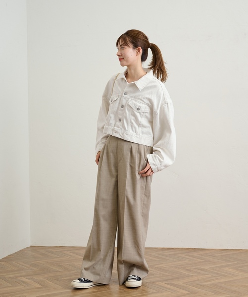 「FRAMeWORK」 デニムジャケット - ブルー レディースの画像