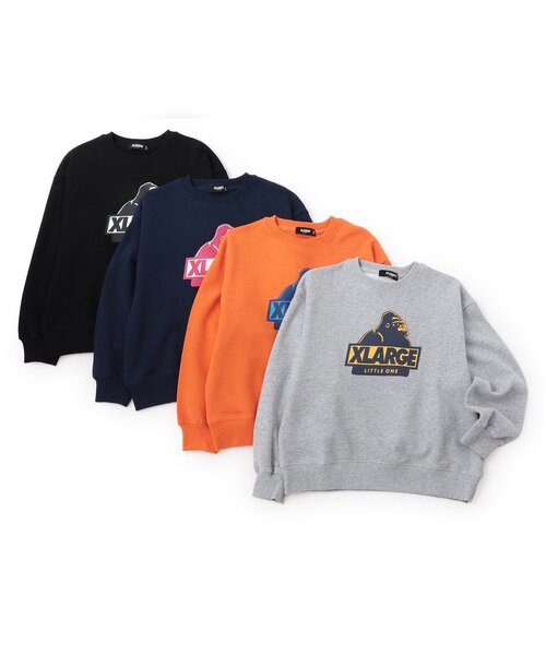 「XLARGE KIDS」 「KIDS」スウェットカットソー 110cm ネイビー キッズ_画像8