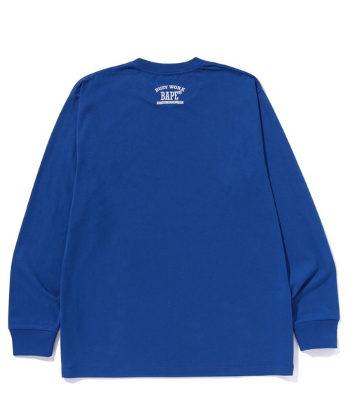 「A BATHING APE」 長袖Tシャツ LARGE ブラウン メンズの画像