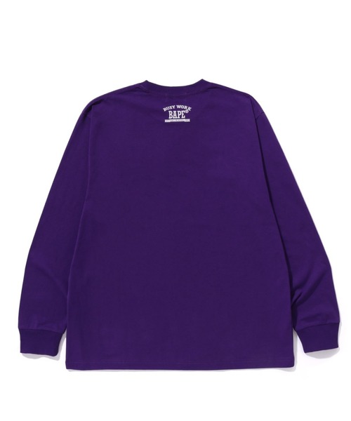 「A BATHING APE」 長袖Tシャツ LARGE ブラウン メンズの画像