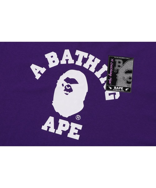 「A BATHING APE」 長袖Tシャツ LARGE ブラウン メンズの画像