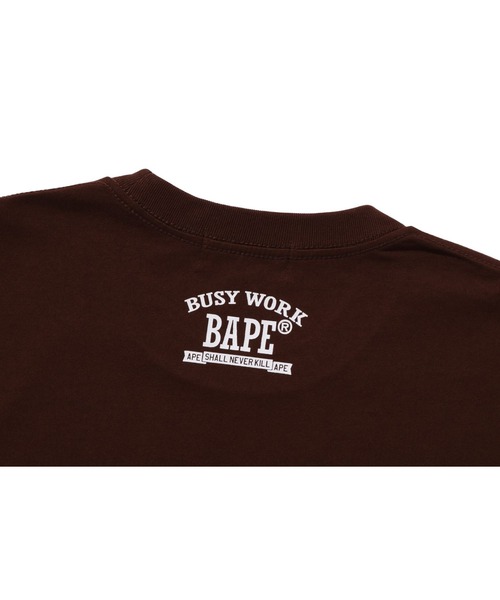 「A BATHING APE」 長袖Tシャツ LARGE ブラウン メンズの画像