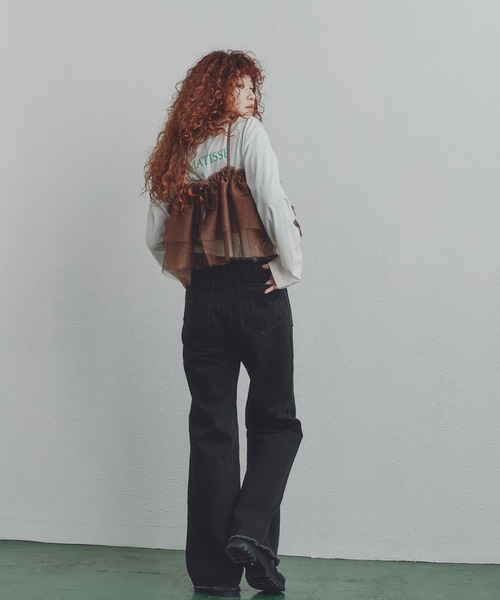 「CREOLME」 ブーツカットデニムパンツ SMALL ブルー レディースの画像