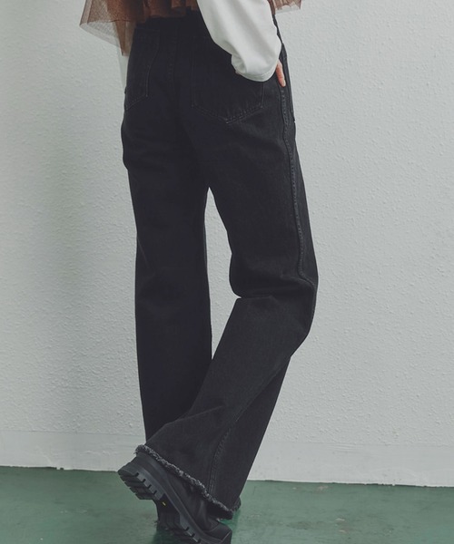 「CREOLME」 ブーツカットデニムパンツ SMALL ブルー レディースの画像