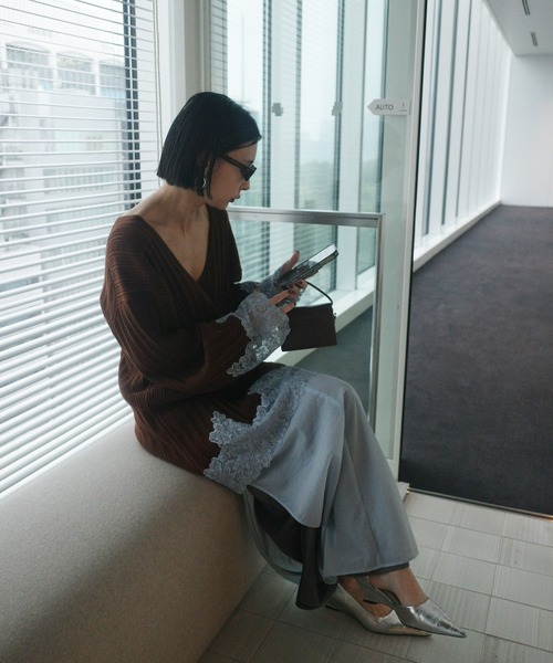 スカート GATHER VEIL CAMI SKIRTの画像