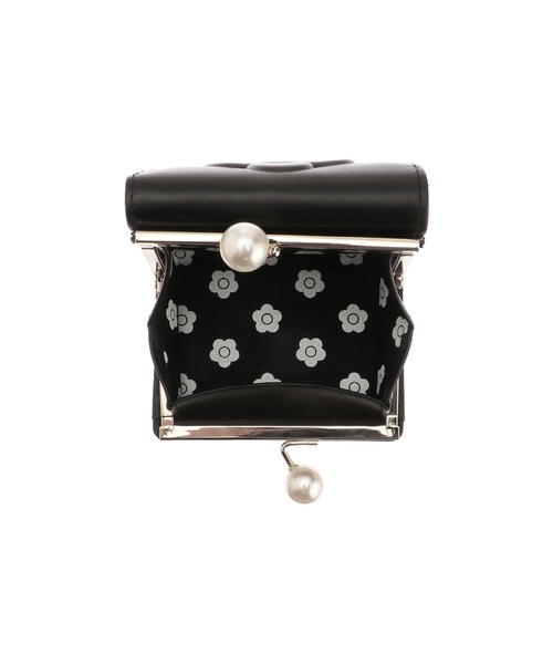 新品未使用　MARY QUANT ドットエンボス ミニウォレット ブラック MARY QUANT（マリークヮント） 財布 FREE ブラック レディース