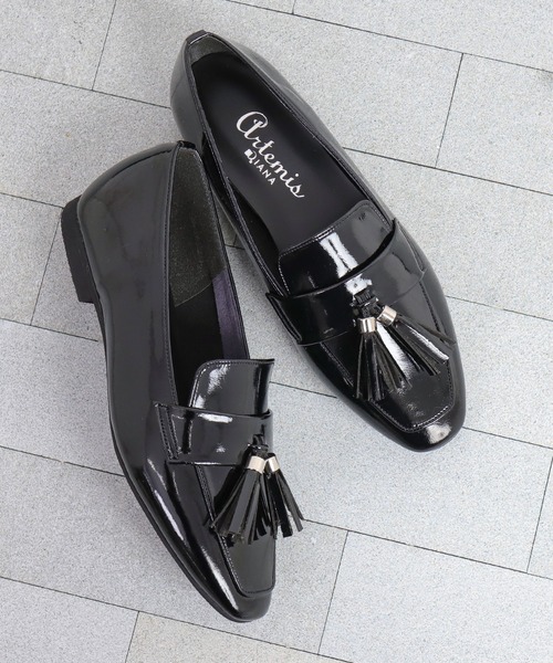 「artemis by DIANA」 フラットパンプス 22.5cm ブラック レディース_画像6