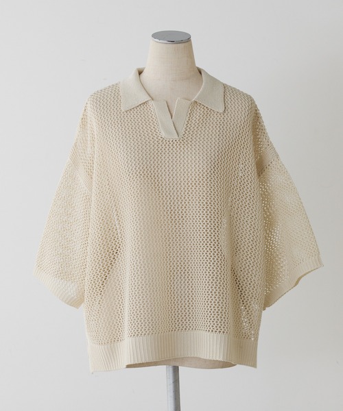 pual ce cin ポロシャツ ポロ メッシュニットポロ レディース