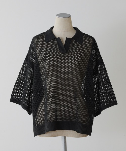 pual ce cin ポロシャツ ポロ メッシュニットポロ レディース