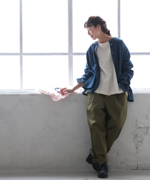 「soulberry」 長袖ブラウス 4L ベージュ レディース_画像9