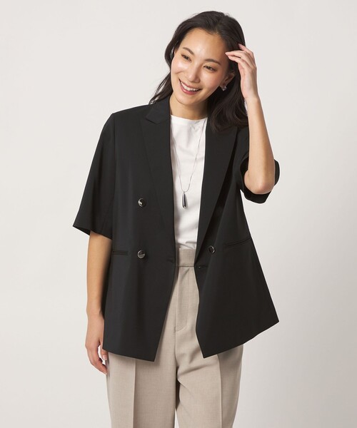 tシャツ ライトツイル ダブル ハーフスリーブジャケット ‐マシンウォッシャブル‐「A DAY IN THE LIFE」 レディースの画像
