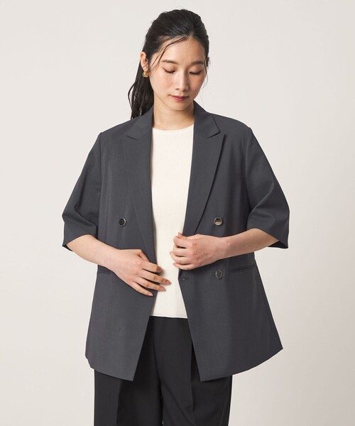 tシャツ ライトツイル ダブル ハーフスリーブジャケット ‐マシンウォッシャブル‐「A DAY IN THE LIFE」 レディースの画像