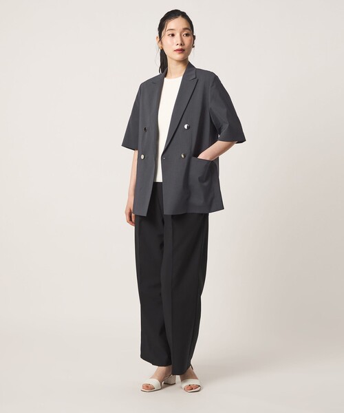 tシャツ ライトツイル ダブル ハーフスリーブジャケット ‐マシンウォッシャブル‐「A DAY IN THE LIFE」 レディースの画像