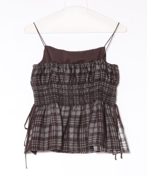キャミソール TODAYFUL Check Jacquard Camisoleの画像