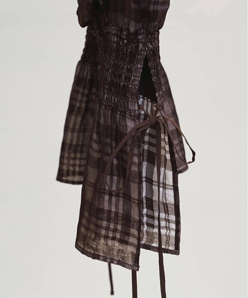 キャミソール TODAYFUL Check Jacquard Camisoleの画像