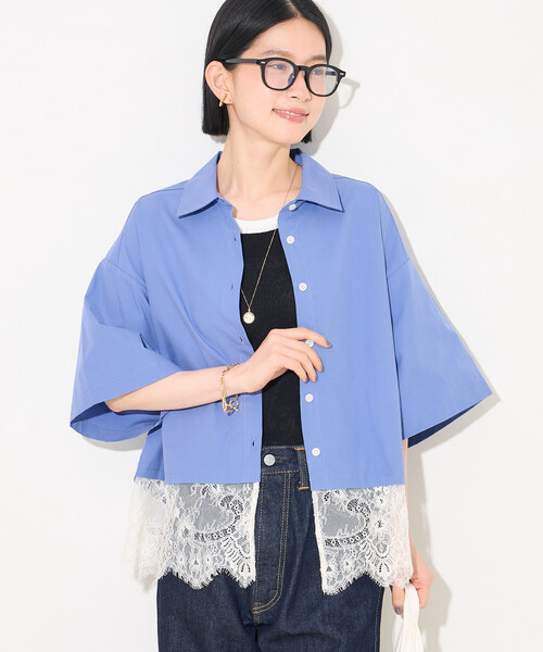 FREAK'S STORE（フリークスストア） ブラウス シャツ 夏 半袖 レース