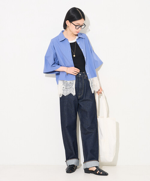 FREAK'S STORE（フリークスストア） ブラウス シャツ 夏 半袖 レース