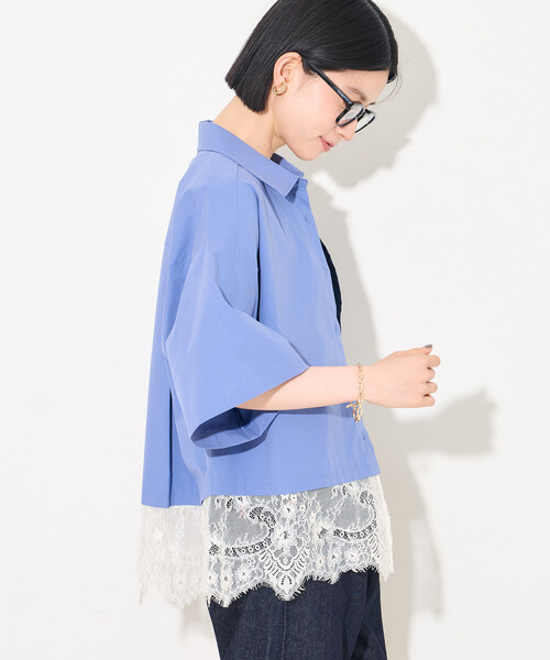 FREAK'S STORE（フリークスストア） ブラウス シャツ 夏 半袖 レース