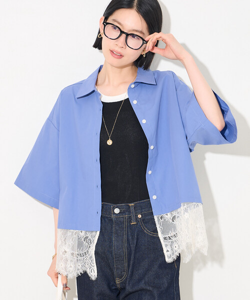 FREAK'S STORE（フリークスストア） ブラウス シャツ 夏 半袖 レース