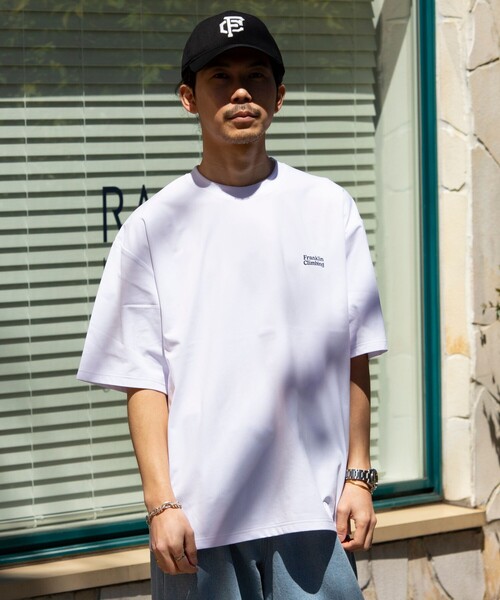 「Franklin Climbing」 半袖Tシャツ L グレイッシュベージュ メンズ_画像4