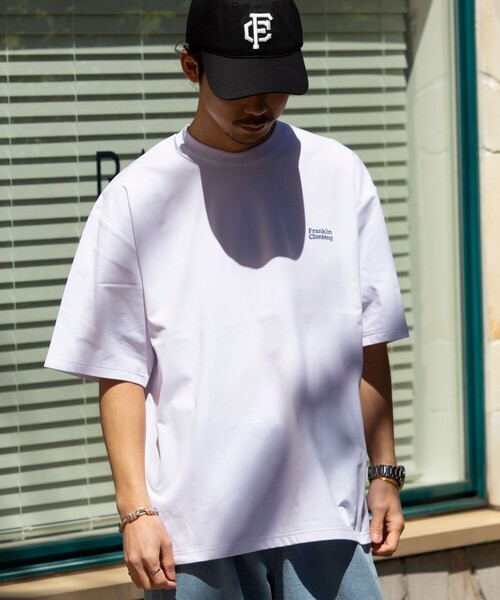 「Franklin Climbing」 半袖Tシャツ L グレイッシュベージュ メンズ_画像5